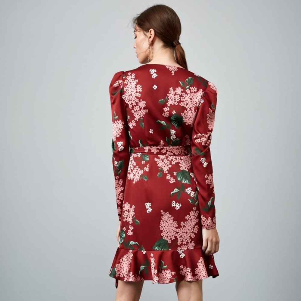 Keepsake This Moment Long Sleeve Wrap Dress Size XXS - Picture 4 of 9
